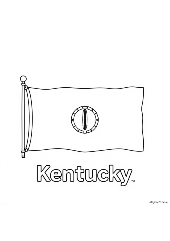 Kentucky Flag Coloring Page