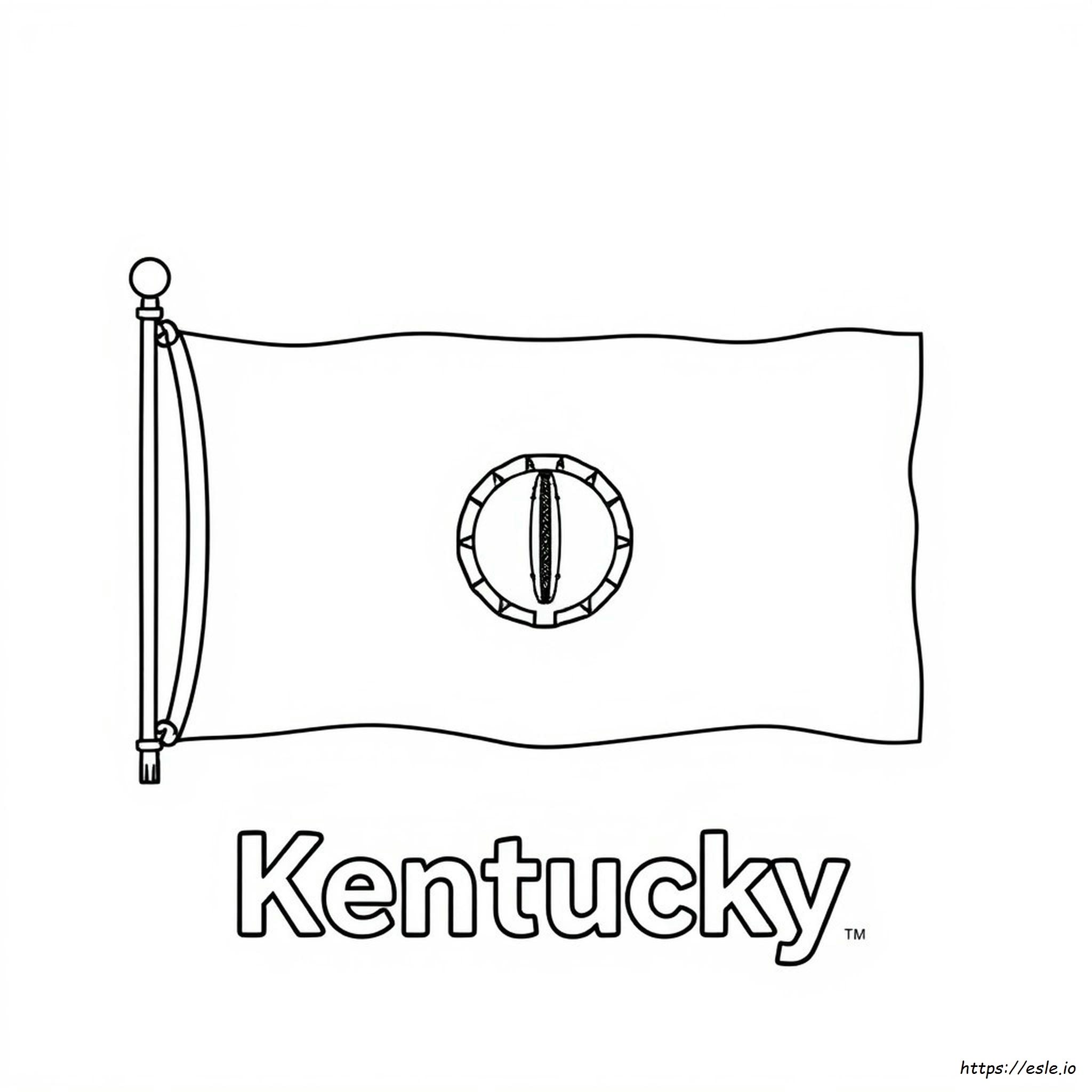 Bandiera Del Kentucky Da Colorare