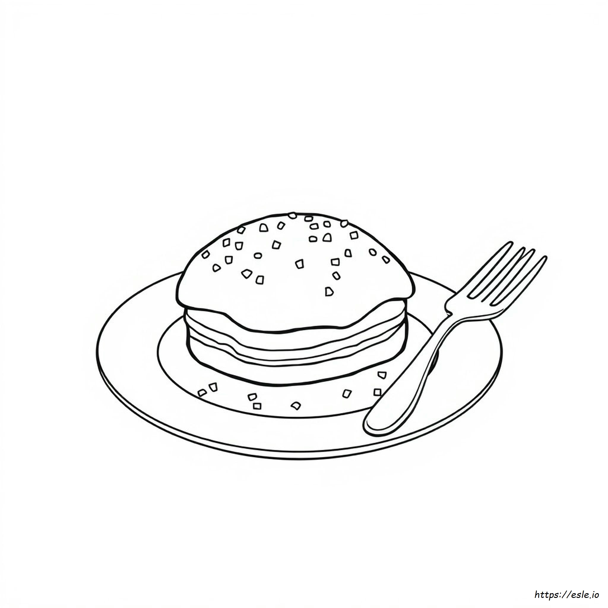 Pastry Coloring Page