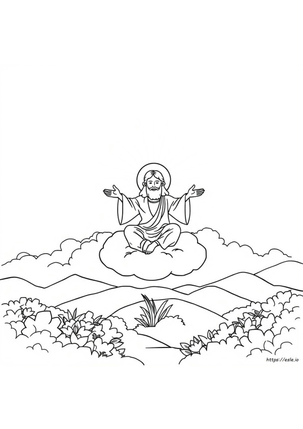 Gambar Mewarnai Tuhan