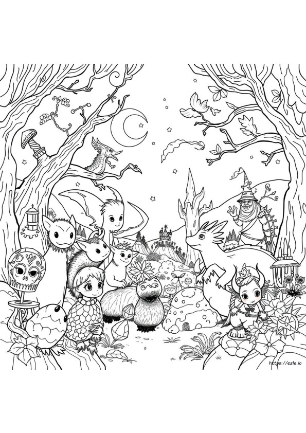 Fantomorphia Gambar Mewarnai