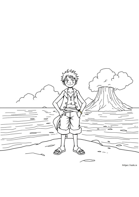 Luffy Awakening Luffy Gear 5 Coloring Pages