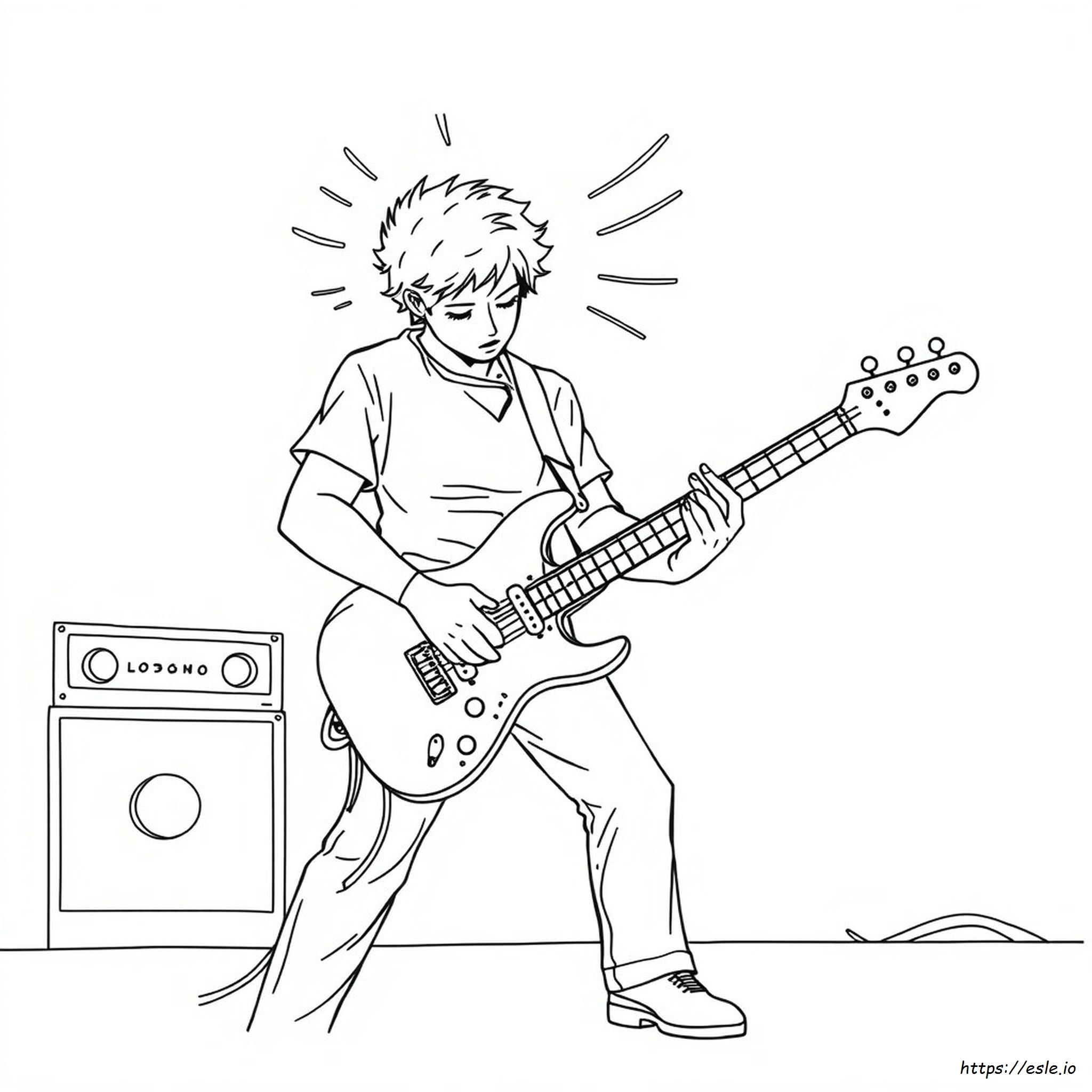 Electric Guitar Coloring Pages