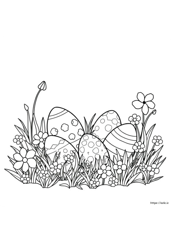 Osterei Clipart Ausmalbilder