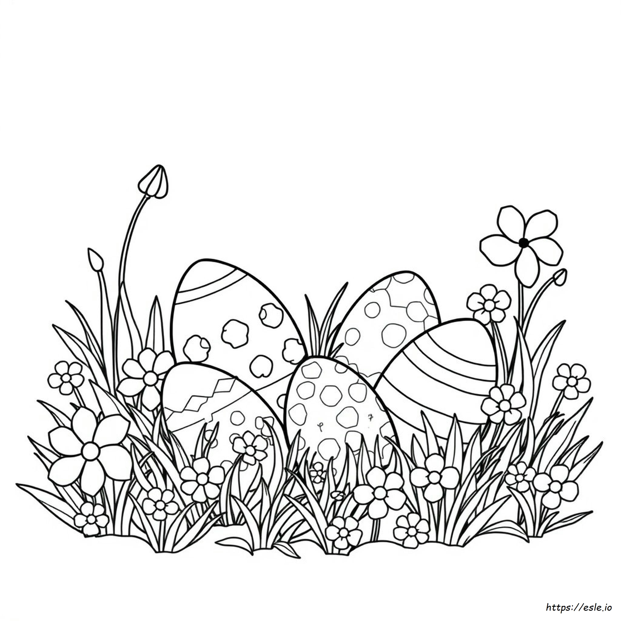 Easter Egg Clipart Coloring Pages