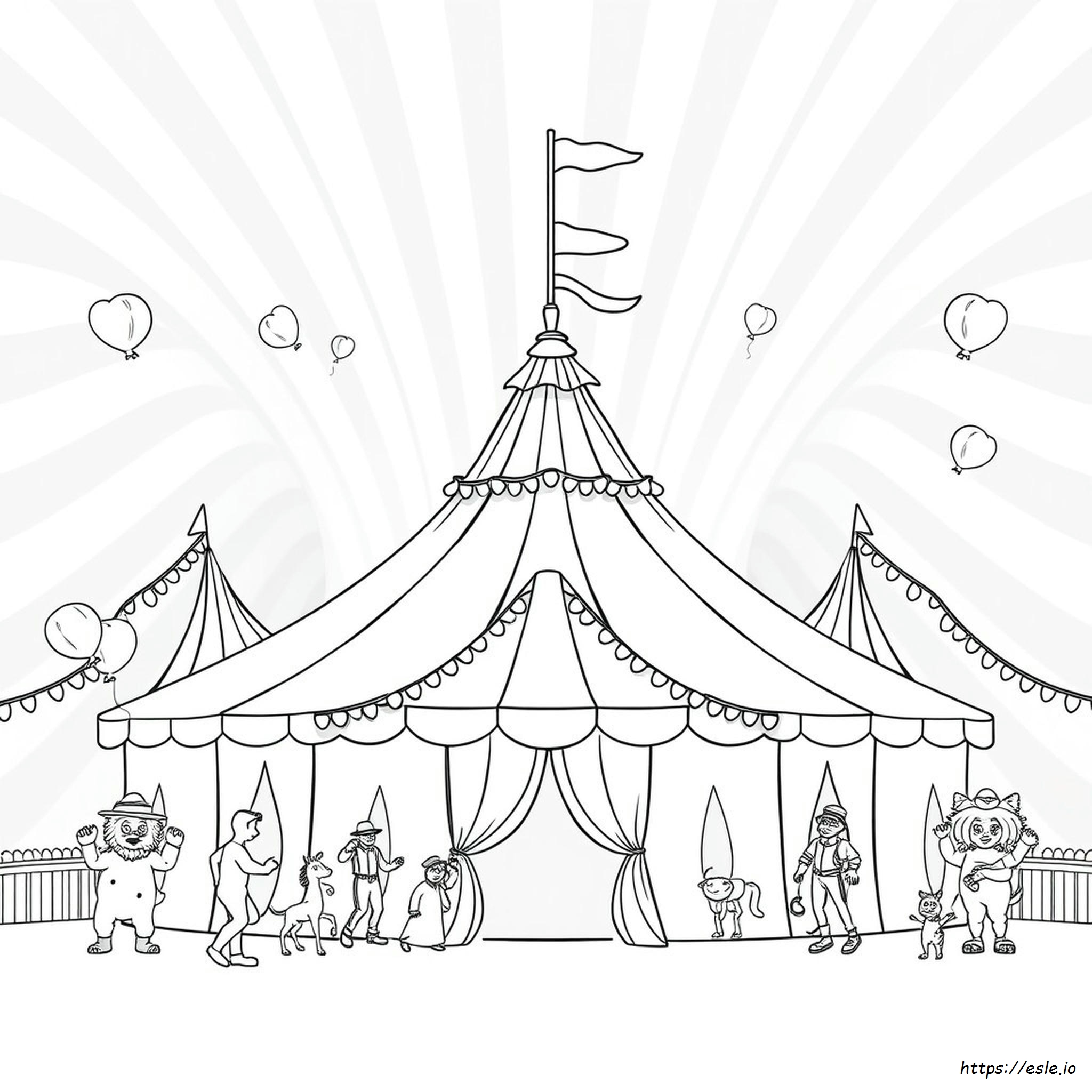 Fantastico Circo Digitale Da Colorare E Stampare
