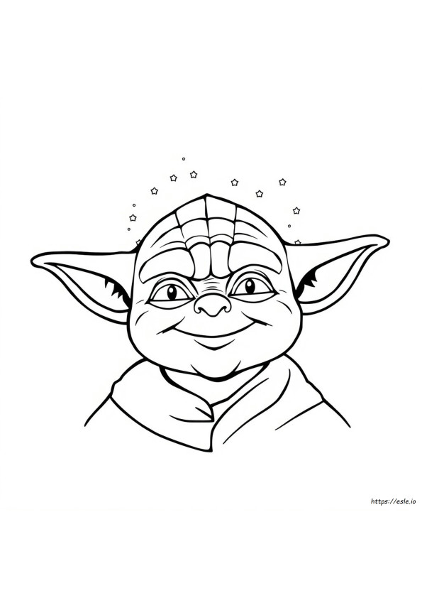 Yoda Gesicht Ausmalbild
