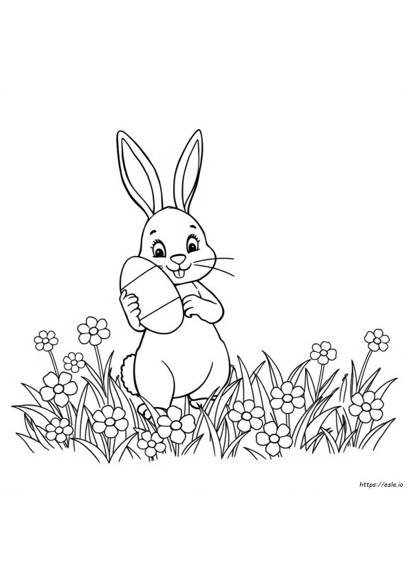 Coloriage Lapin De Pâques