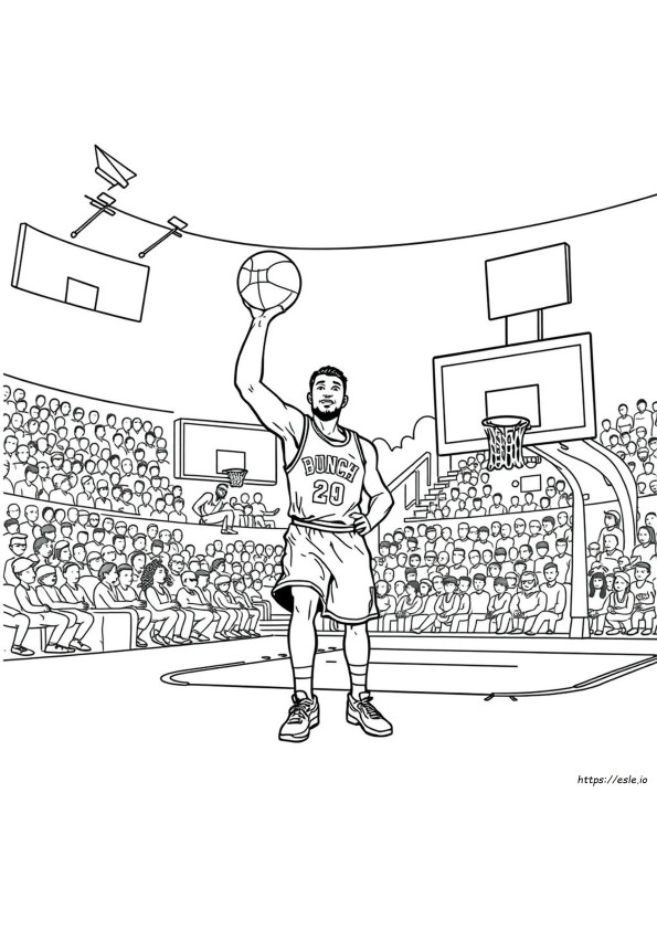 Gambar Mewarnai Nba Dapat Dicetak Gratis