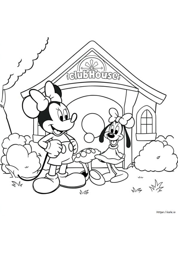 Mickey Mouse Clubhouse Mewarnai Gambar