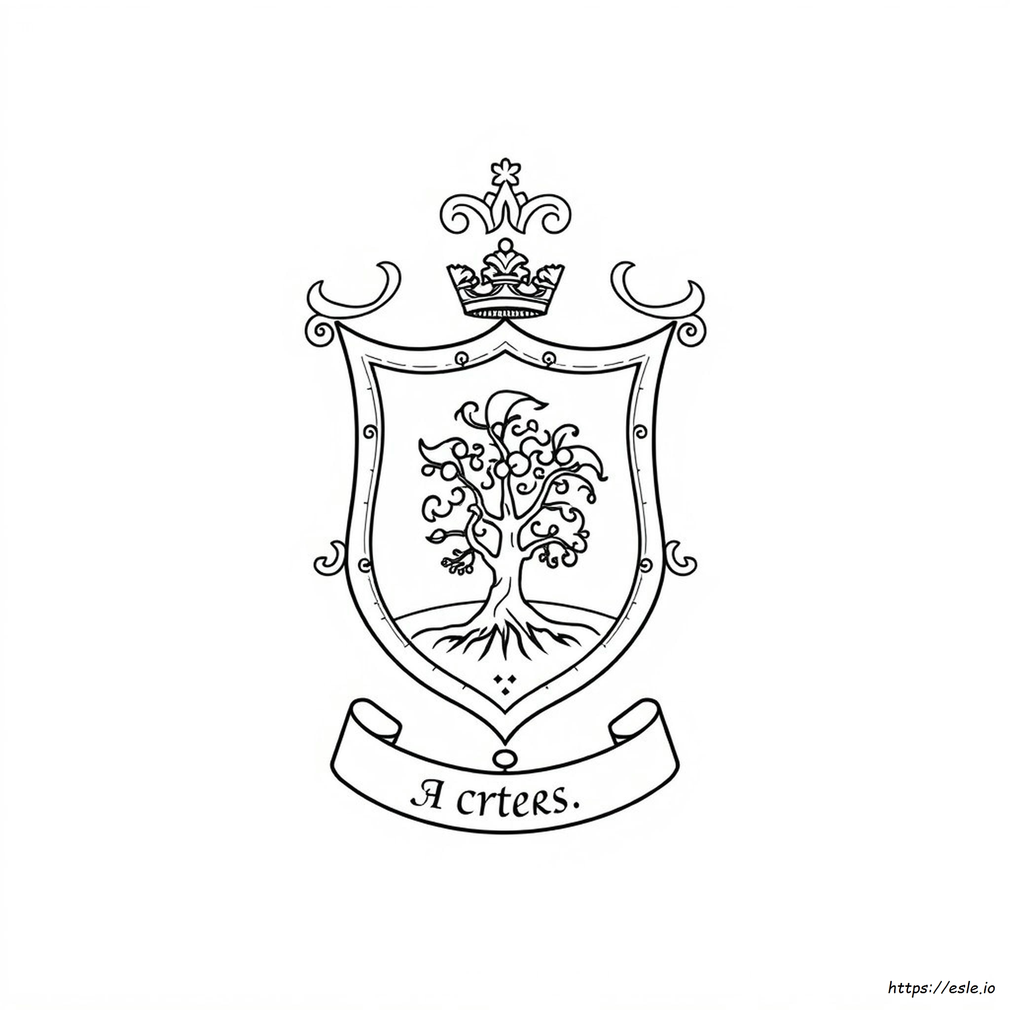 Escudo De Armas Para Colorear