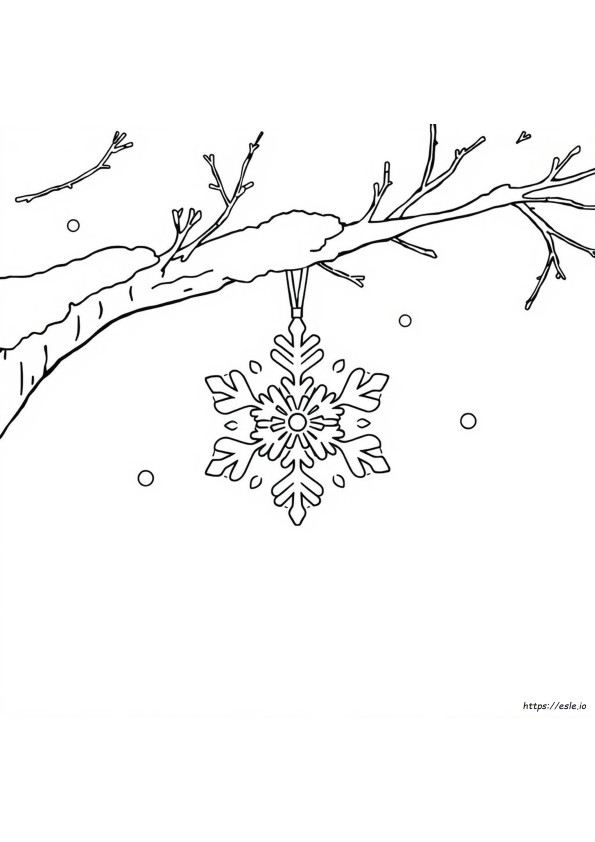 Fiocco Di Neve Da Colorare