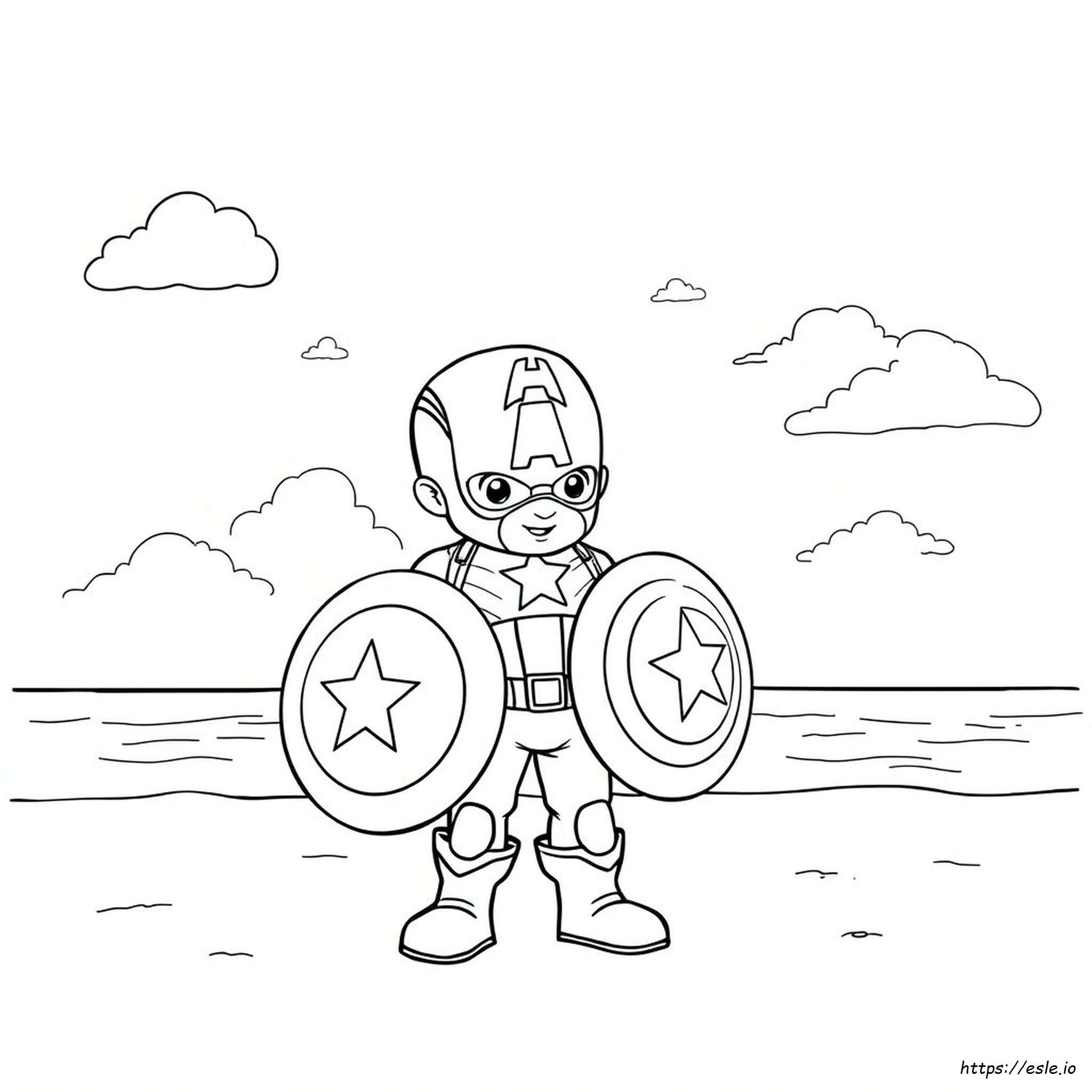Disegni Carini Di Captain America Da Colorare