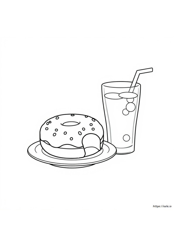 Coloring Donut Clipart Black And White