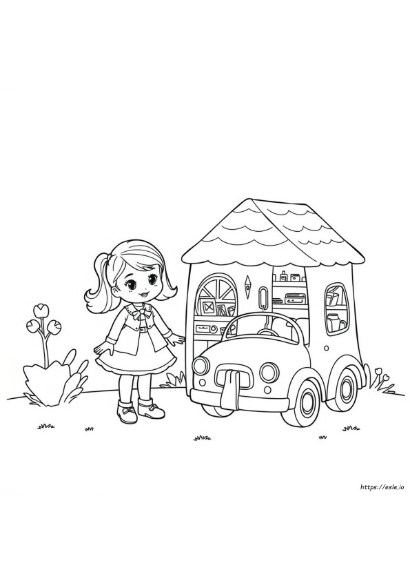 Gambar Mewarnai Polly Pocket
