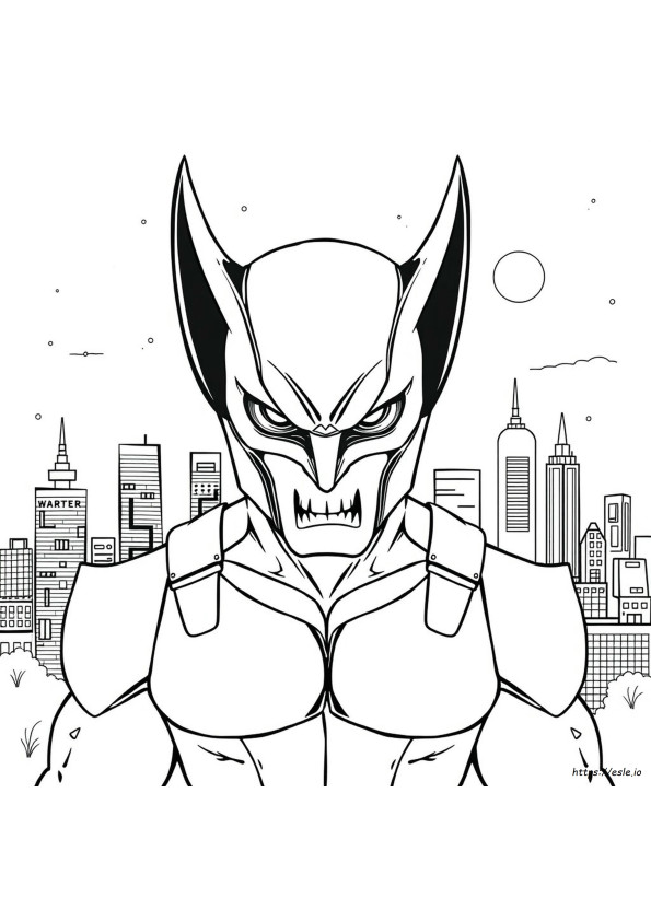 Wolverine Masker Kleurplaat
