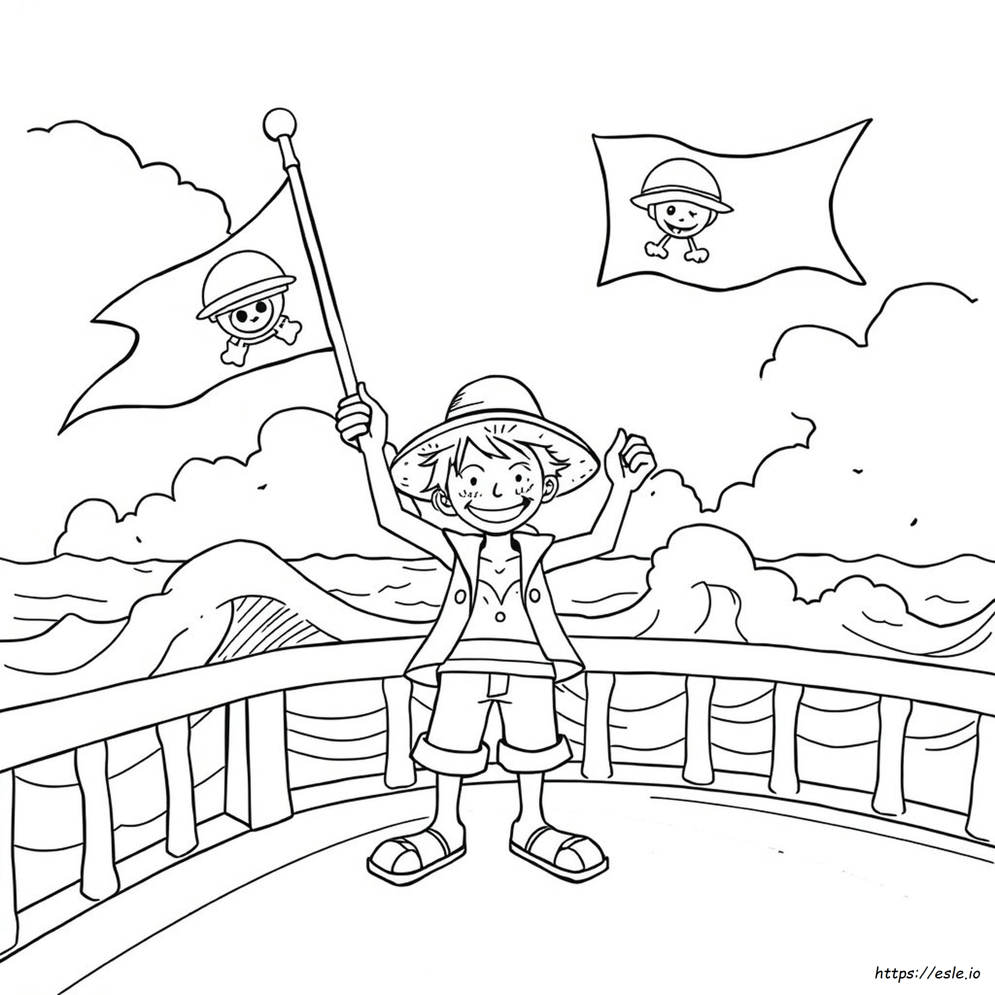 Luffy Da Colorare