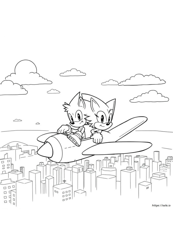 Sonic And Tails Coloring Page