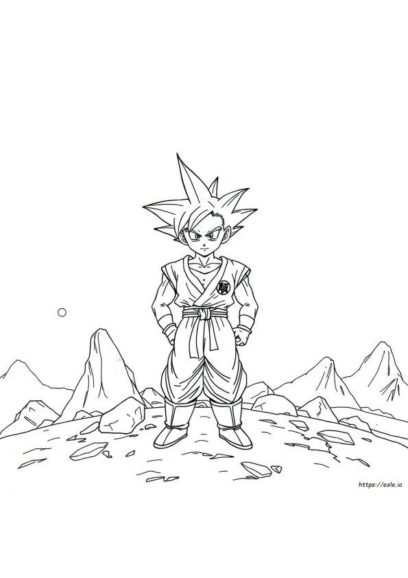 Dragon Ball Super Manga Halaman Mewarnai
