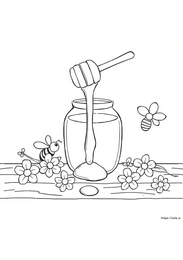 Mewarnai Gambar Guci Madu