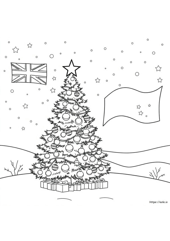Gambar Mewarnai Natal Australia