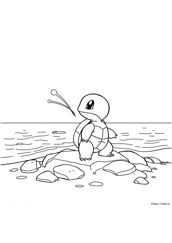 Squirtle Pokemon Colouring In