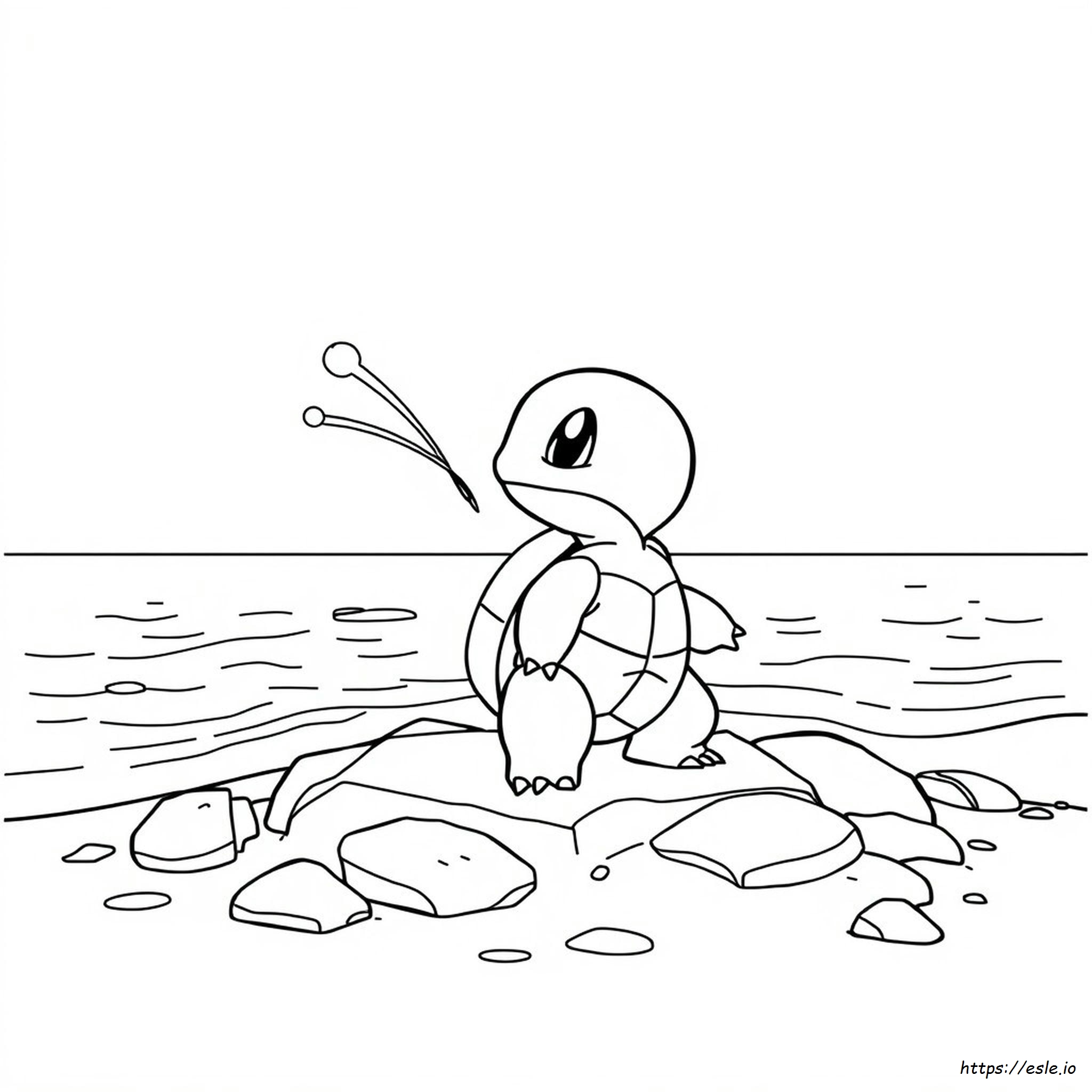 Squirtle Pokemon Colouring In