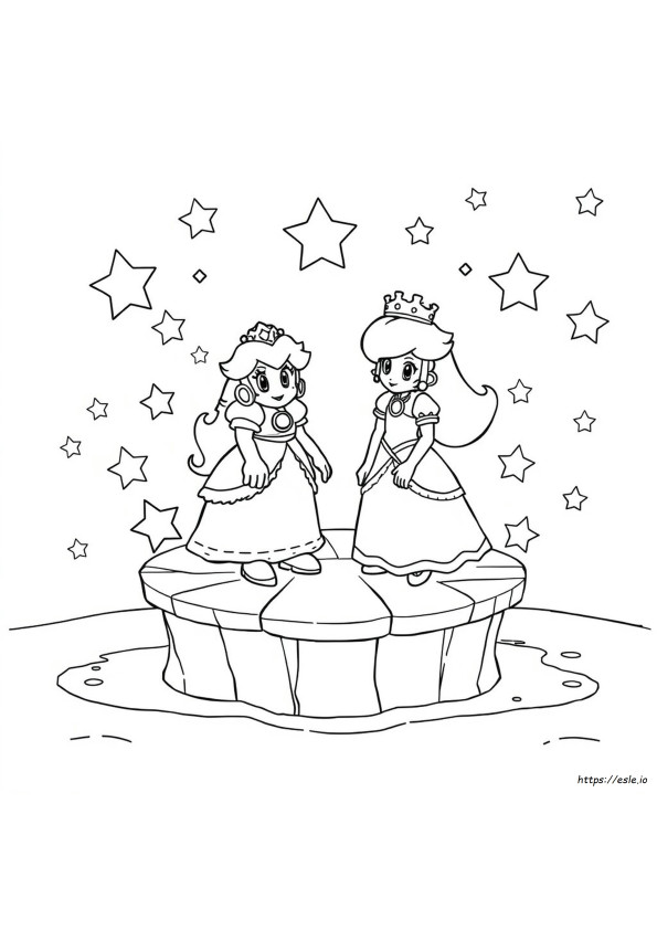 Gambar Mewarnai Putri Rosalina Super Mario