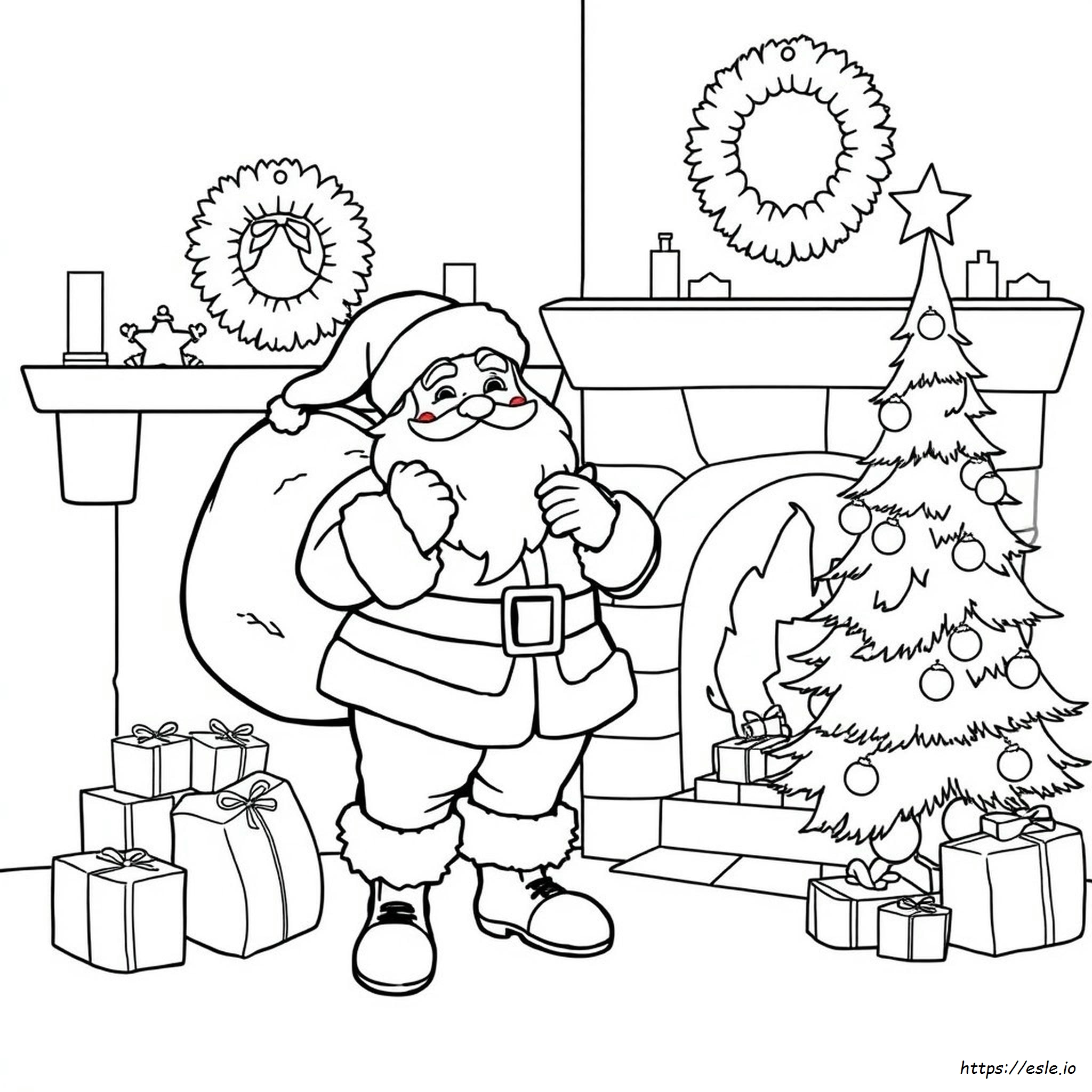 Disegni Di Babbo Natale Da Colorare Gratis