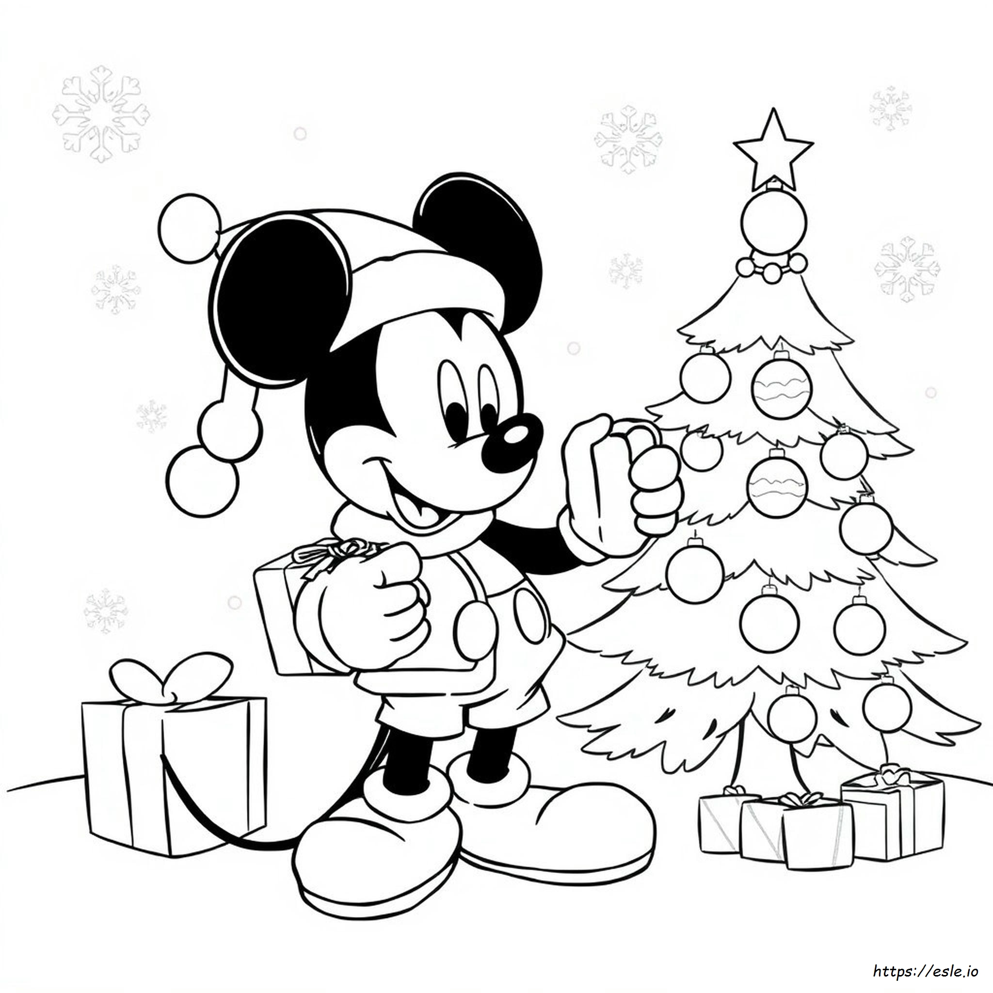 Disegni Da Colorare Di Natale Disney Di Topolino