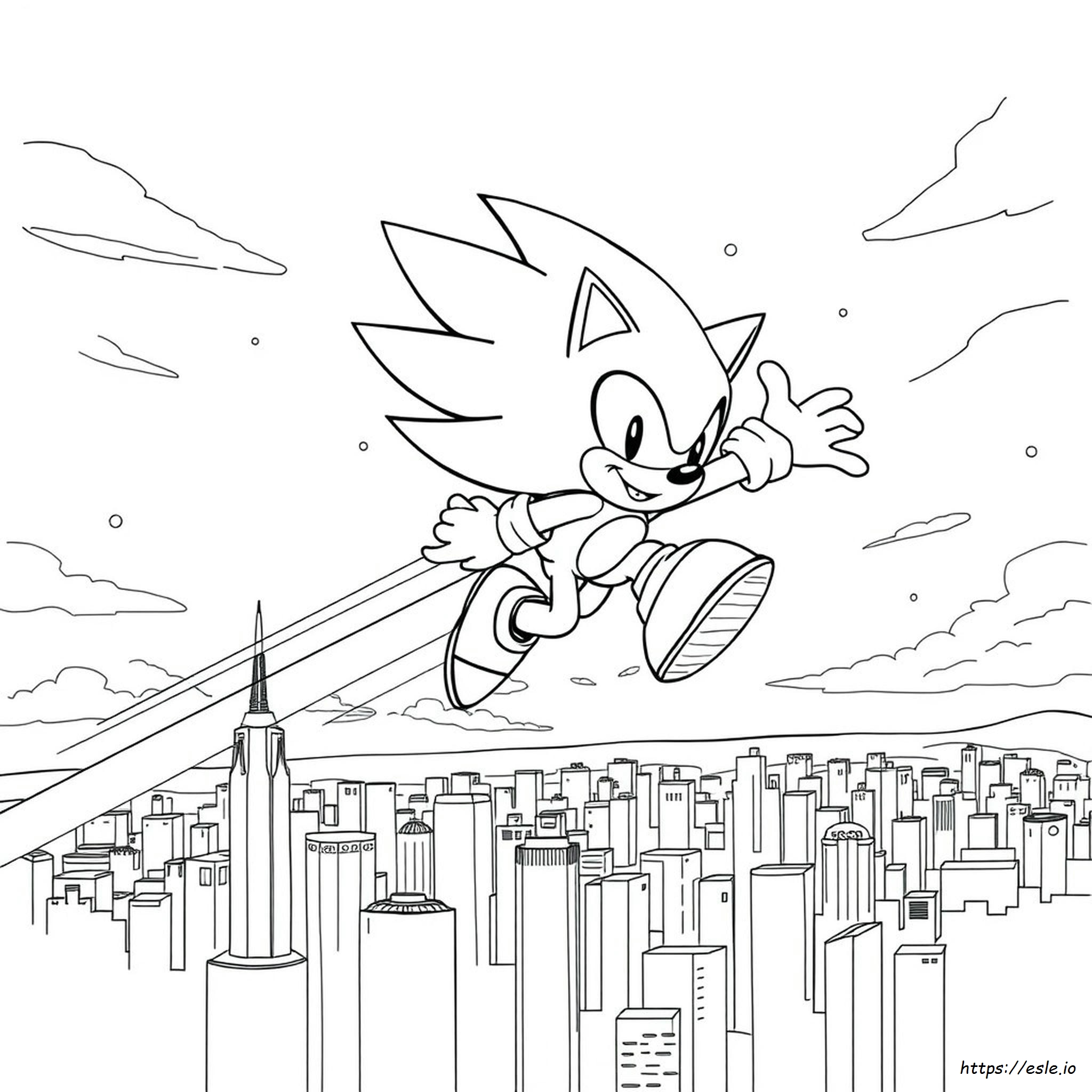 Disegni Da Colorare Di Super Sonic Kolorowanka