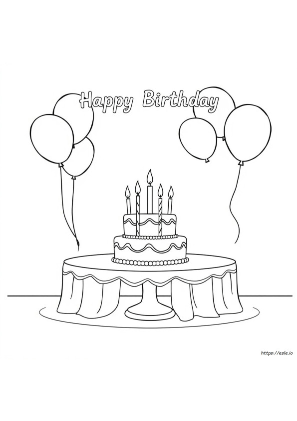Kartu Ucapan Selamat Ulang Tahun Untuk Diwarnai