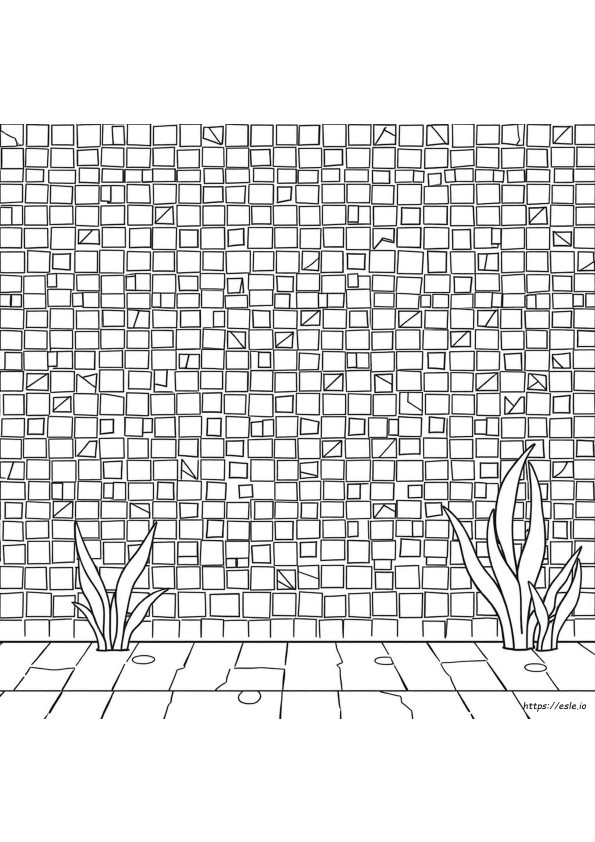 Mosaik Ausmalbild