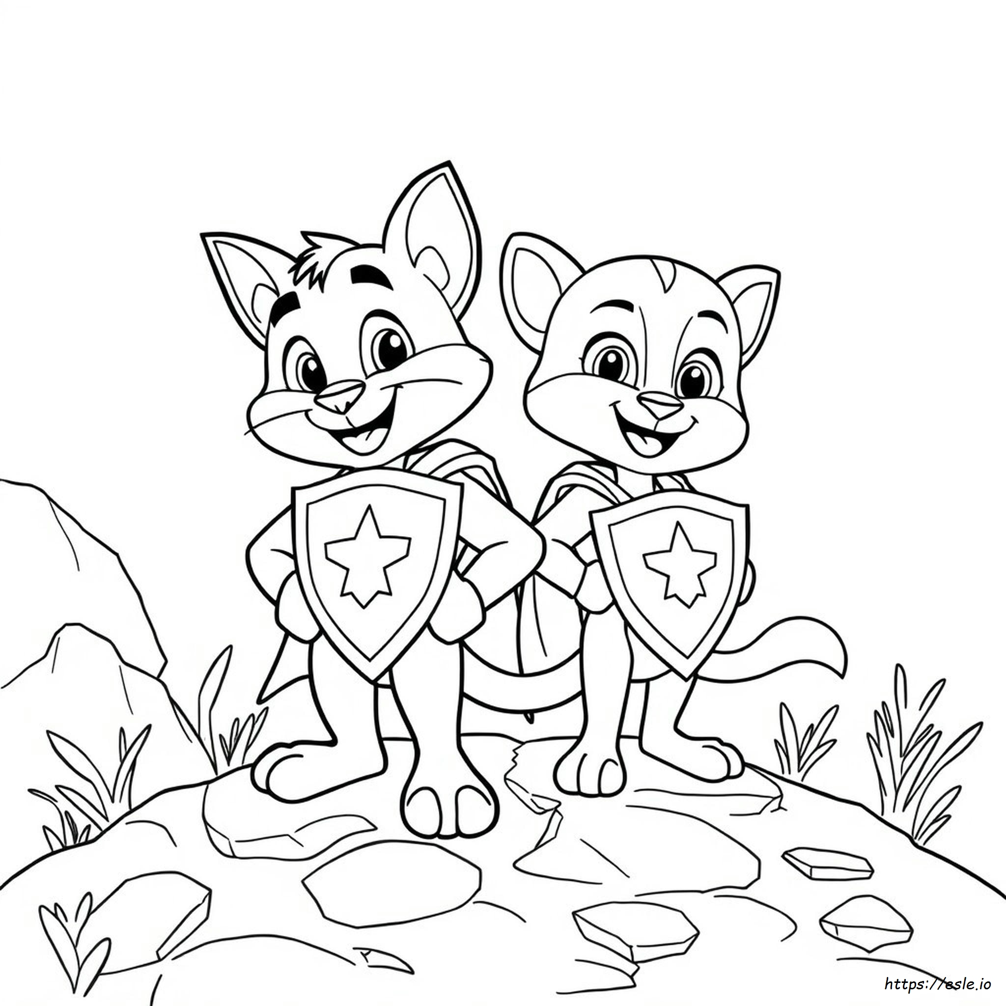 Disegni Da Colorare Di Talking Tom Hero Dash Stampabili