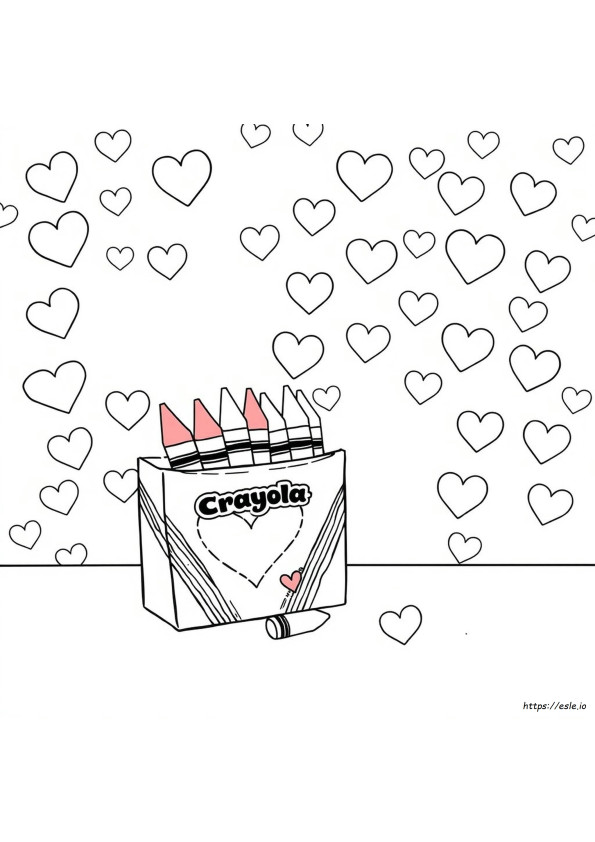 Gambar Mewarnai Hari Valentine Gratis Crayola