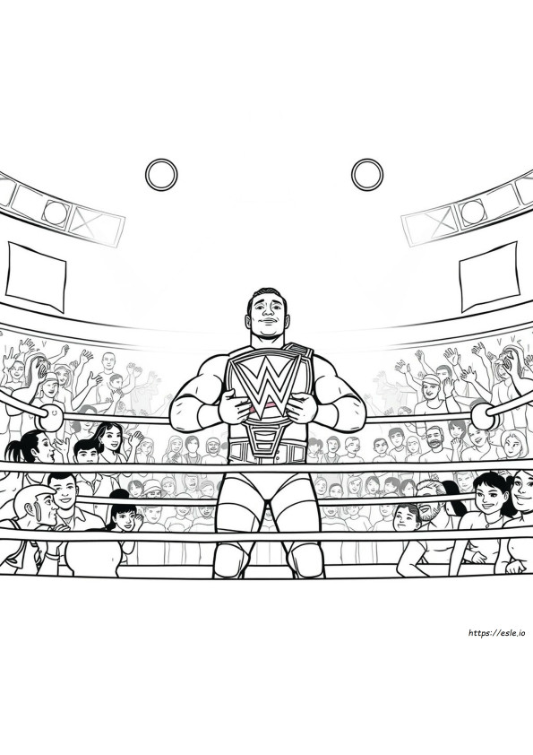 Wwe Wrestlemania Gambar Mewarnai