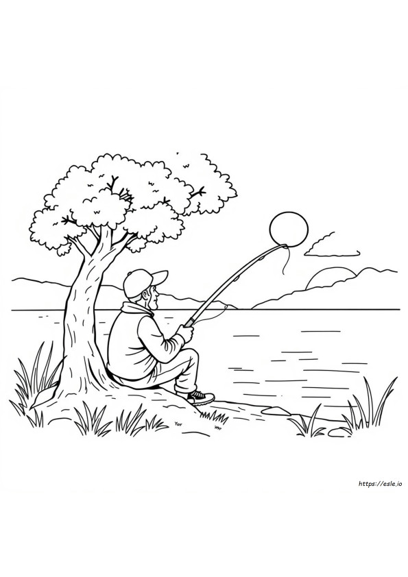 Selamat Ulang Tahun Memancing Gambar Mewarnai