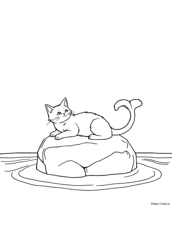 Kucing Putri Duyung Mewarnai Gambar