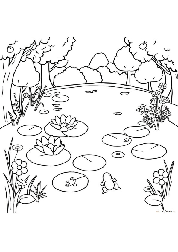 Prasekolah Kolam Gambar Mewarnai
