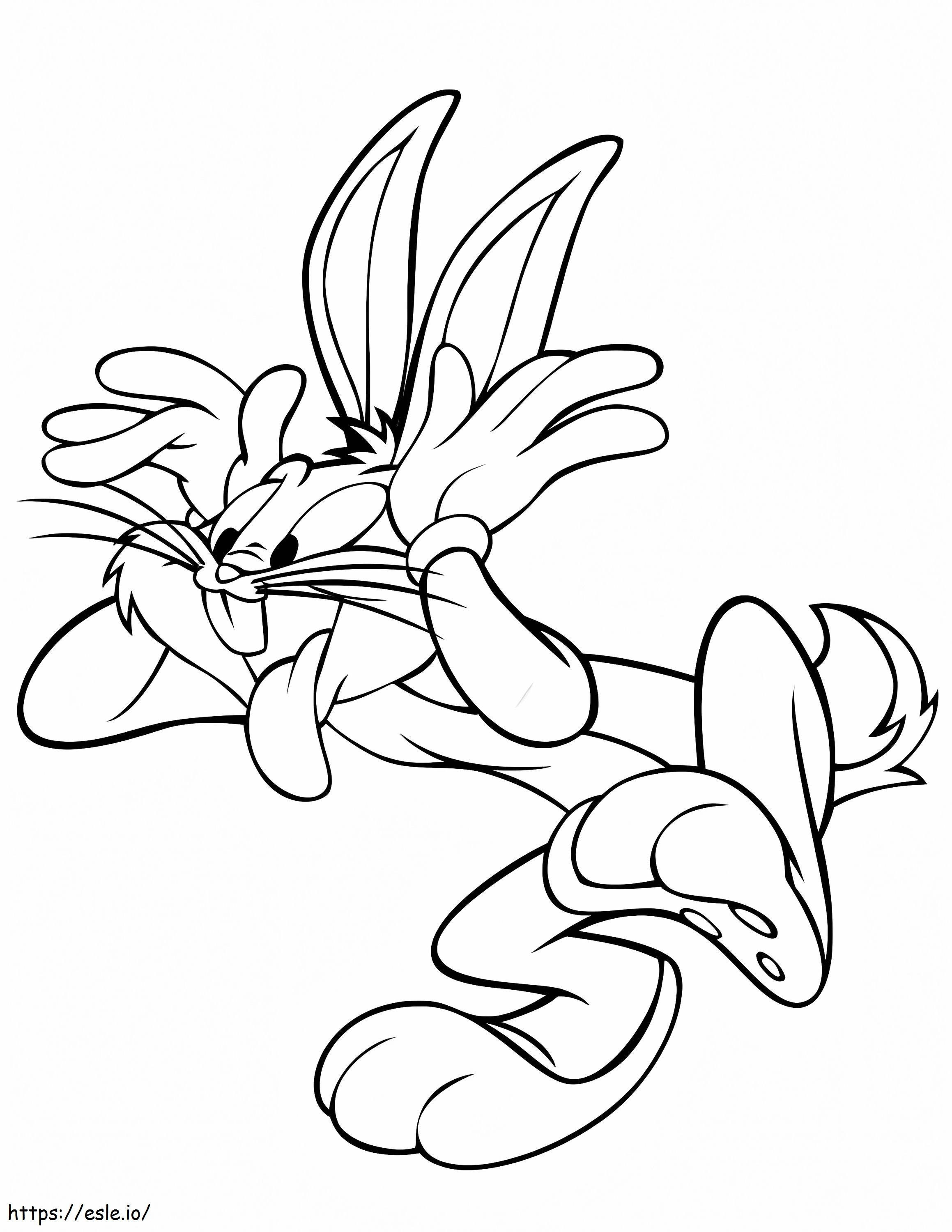 Grappige Bugs Bunny kleurplaat kleurplaat