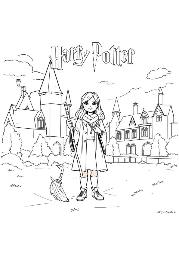 Harry Potter Gambar Mewarnai Ginny Weasley