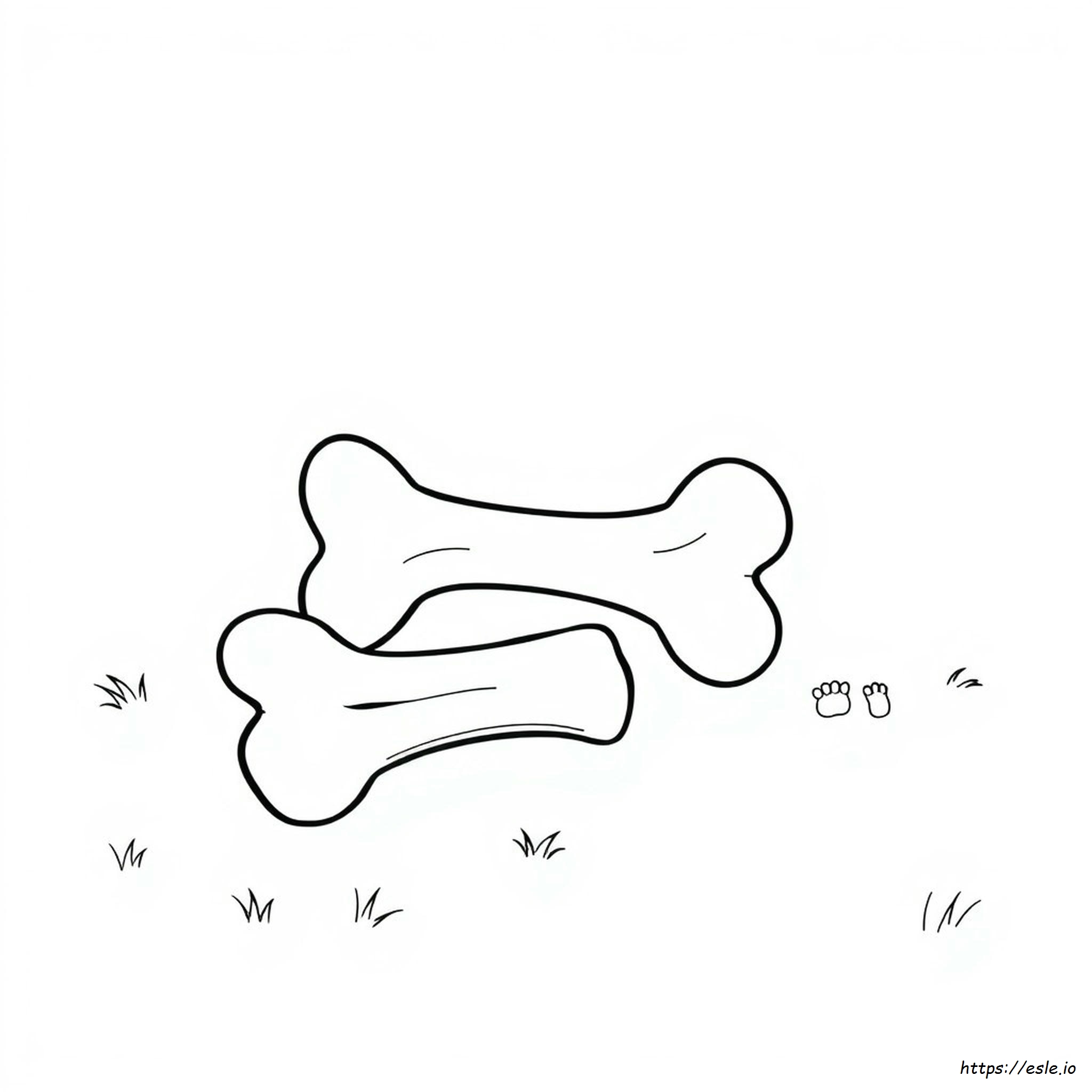 Osso Di Cane Da Colorare E Stampare