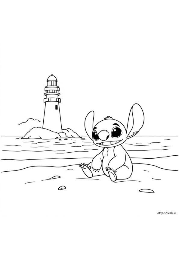 Lembar Mewarnai Stitch Dapat Dicetak Gratis