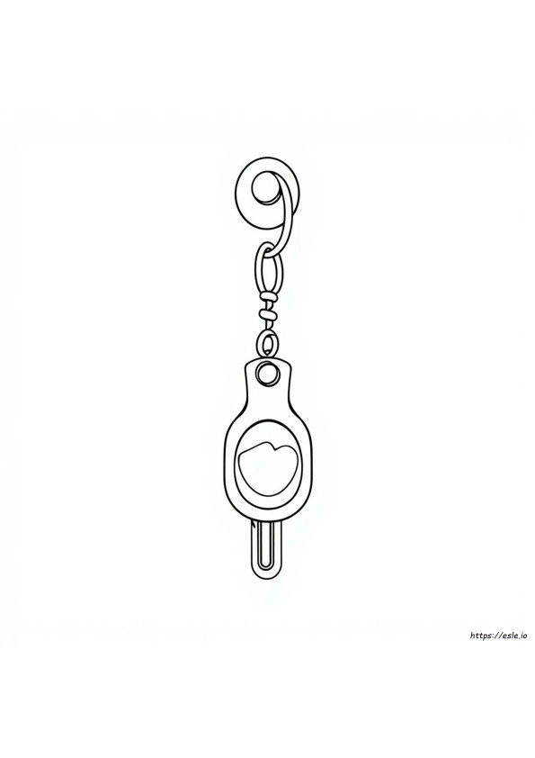Keychain Coloring Pages