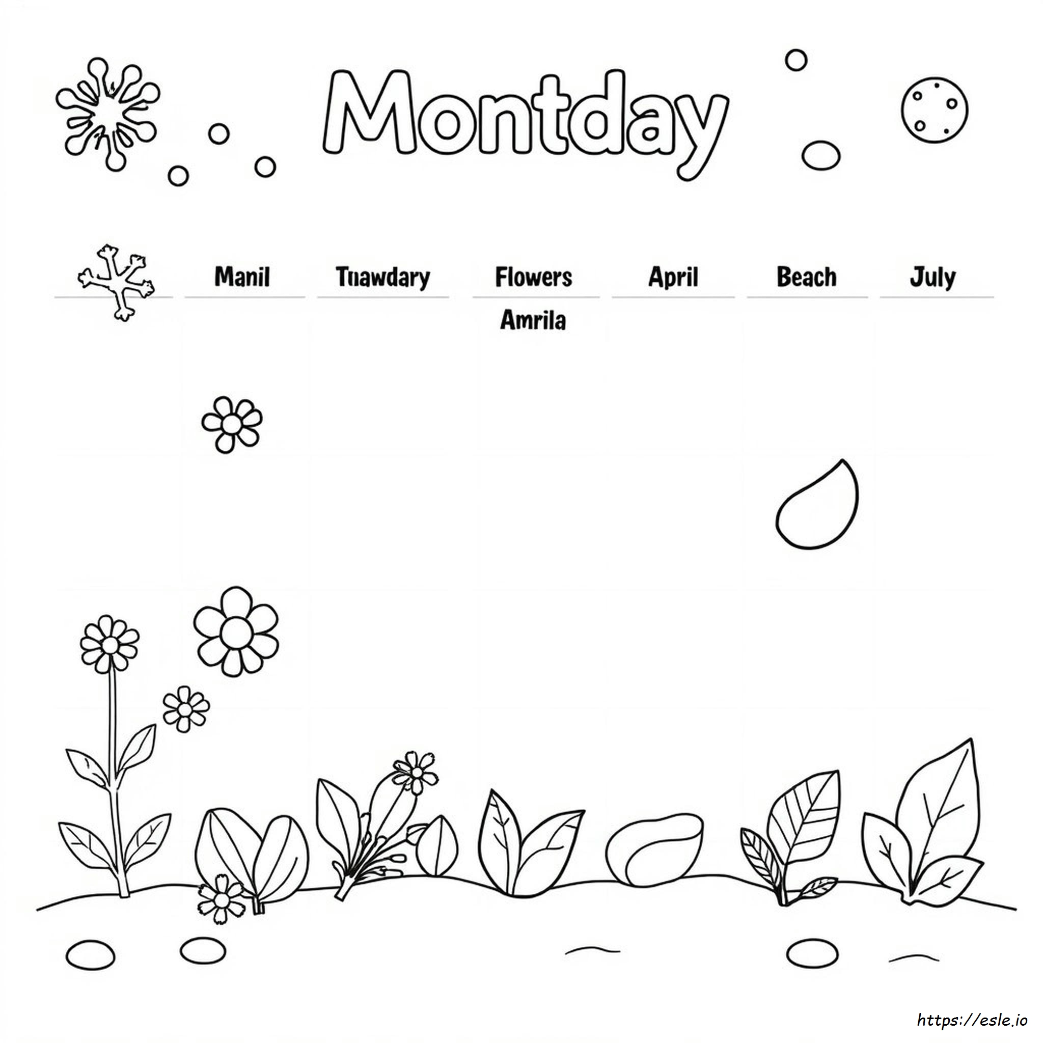 Disegni Da Colorare Mensili