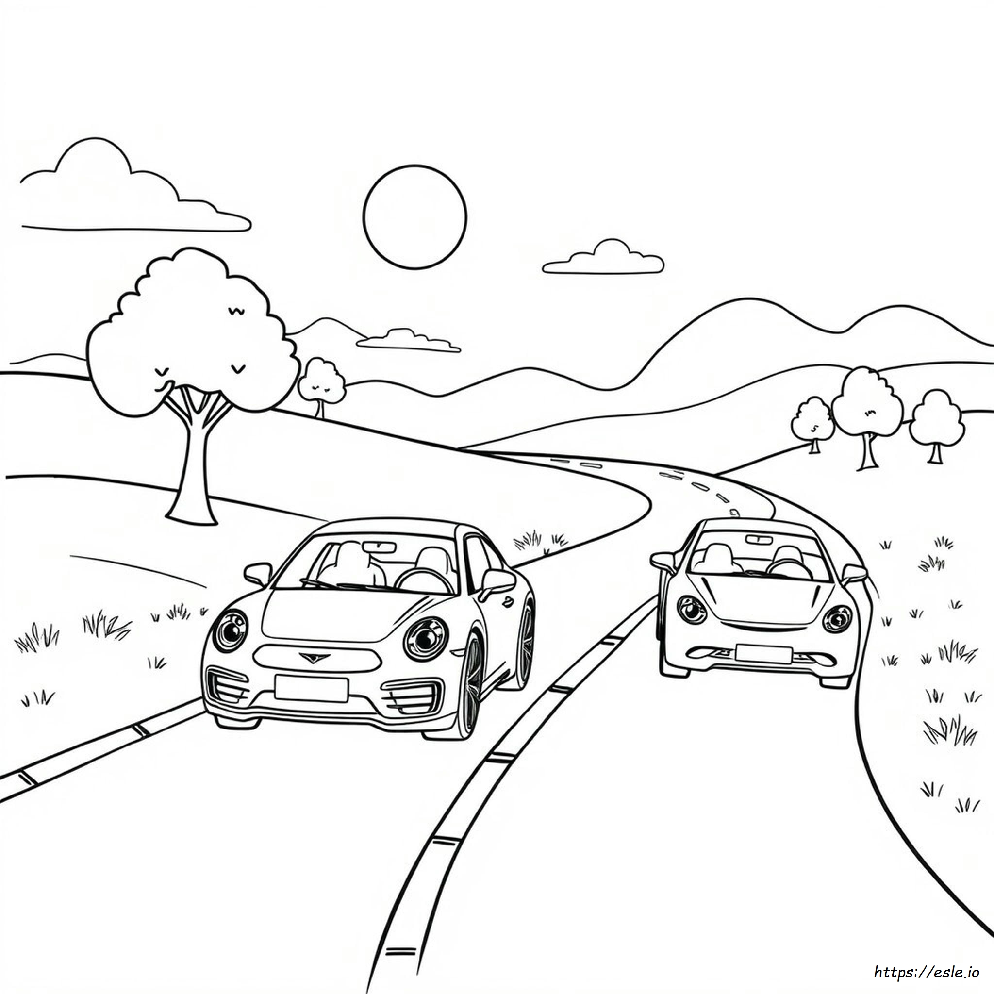 Dibujos Para Colorear De Coches