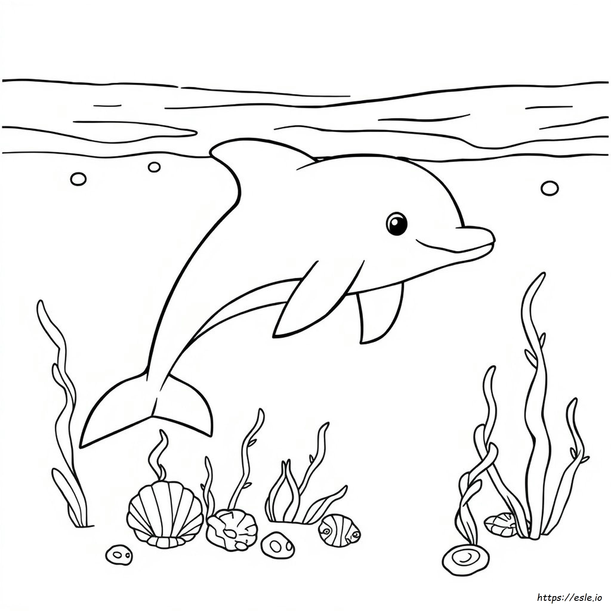 Süße Delfin Ausmalbilder