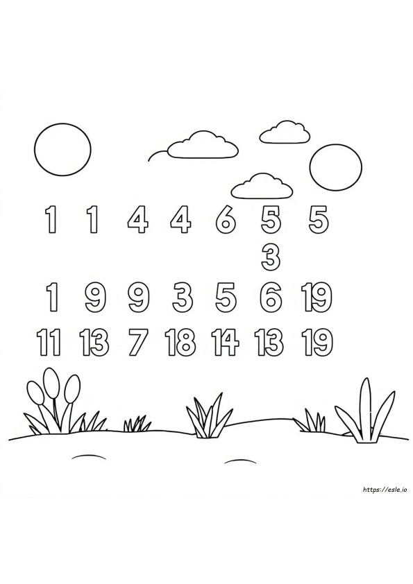 Dot To Dot Coloring Pages 1 20