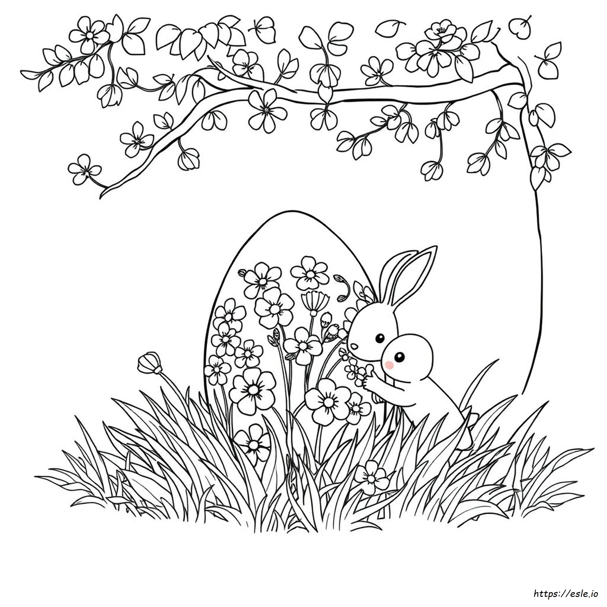 Coloring Page Of An Easter Egg