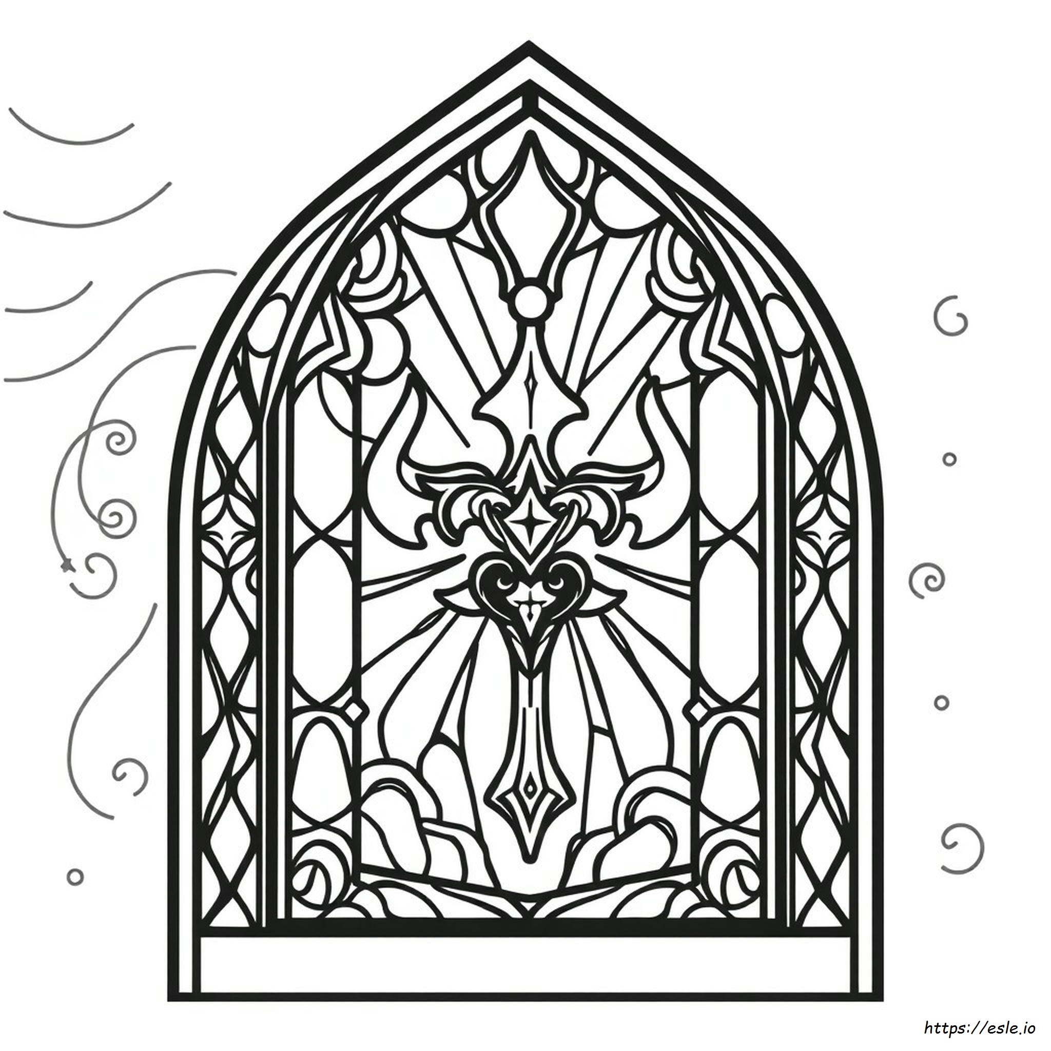 Stained Glass Kingdom Hearts Coloring Pages